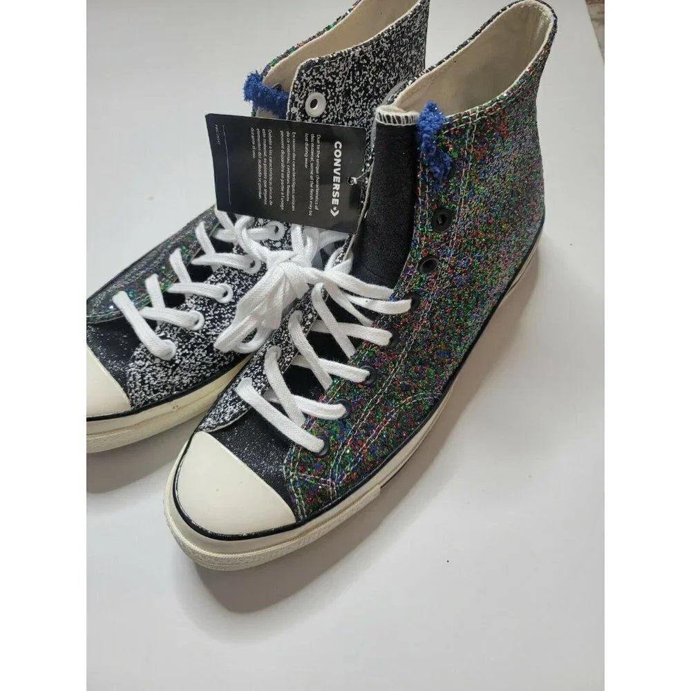 New No Box Converse x JW Anderson Chuck 70 Glitter SZ 12/14 UniSex - Picture 4 of 12